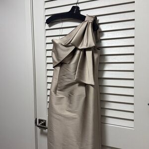 Sachin + Babi One Shoulder Dress in Champagne